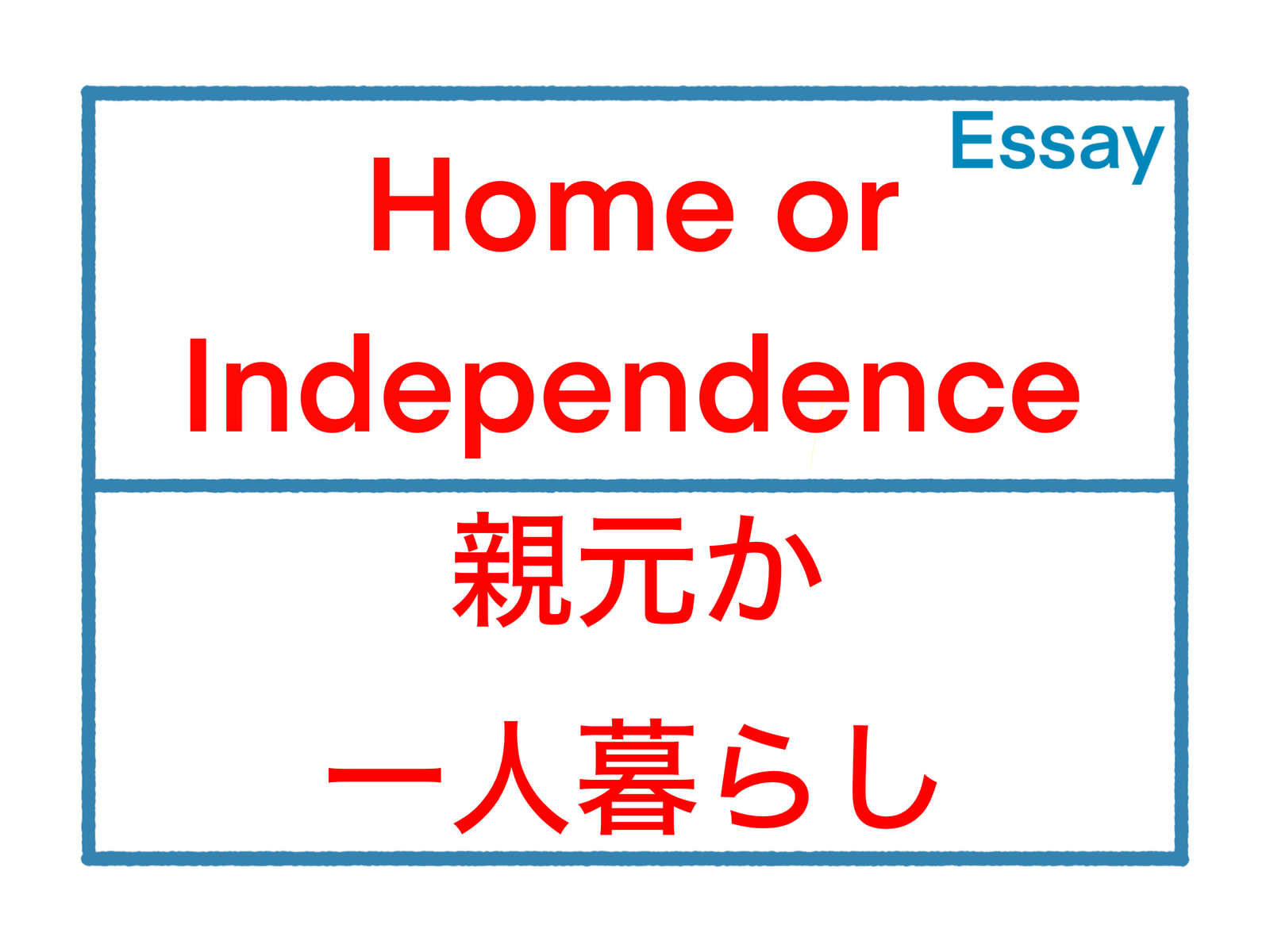 Home or Independence